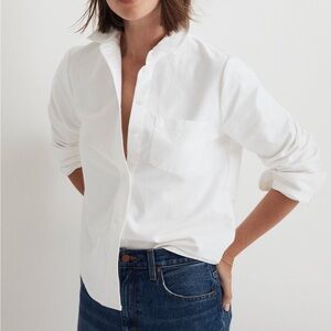 Madewell Oxford Button-Up Shrunken Shirt